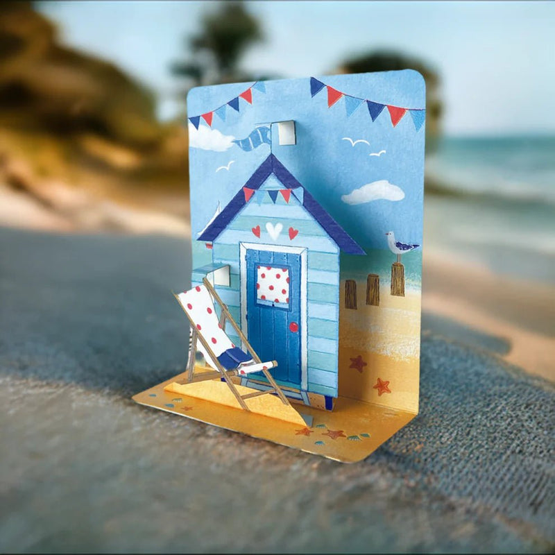 House on The Beach Pop - up Small 3D Card - Lemon And Lavender Toronto