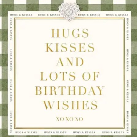 Hugs, Kisses & Bday Wishes Card - Lemon And Lavender Toronto