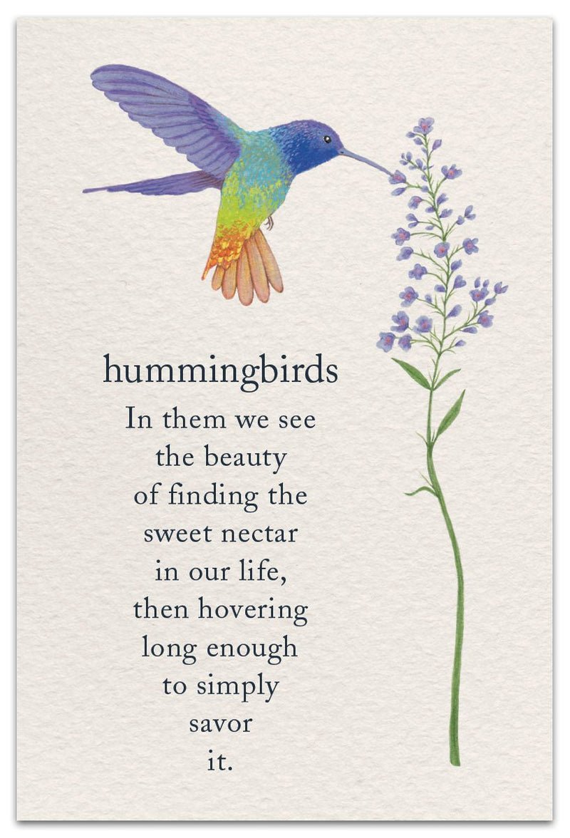 Hummingbirds Card - Lemon And Lavender Toronto