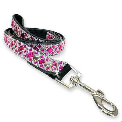 Diamond in the Ruff CHOCOLAT ROSÉ  - Dog Collar & Leash  ( Sold Individually)