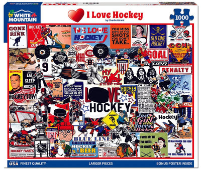 I Love Hockey Puzzle - Lemon And Lavender Toronto