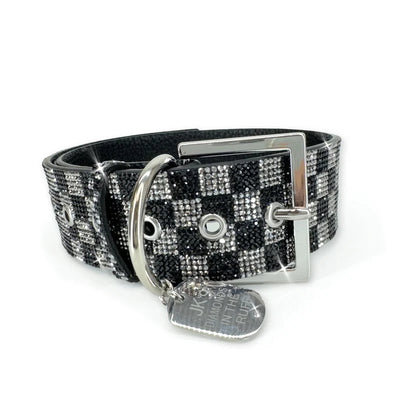 Diamond in the Ruff CHECKMATE - Dog Collar & Leash  ( Sold Individually)