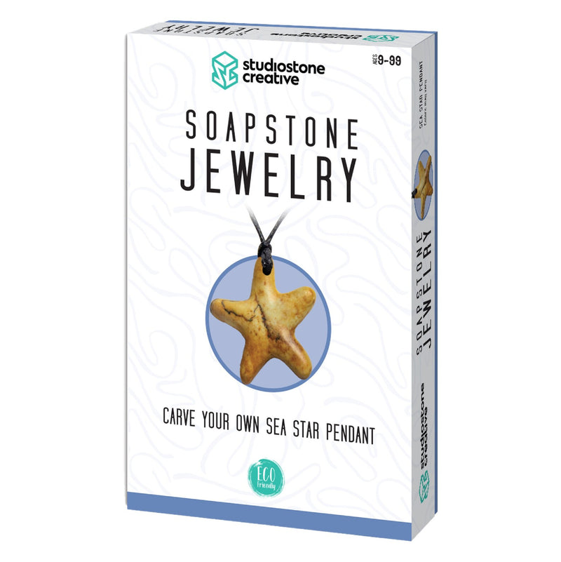 Star Pendant Soapstone Carving Kit - Made in Canada