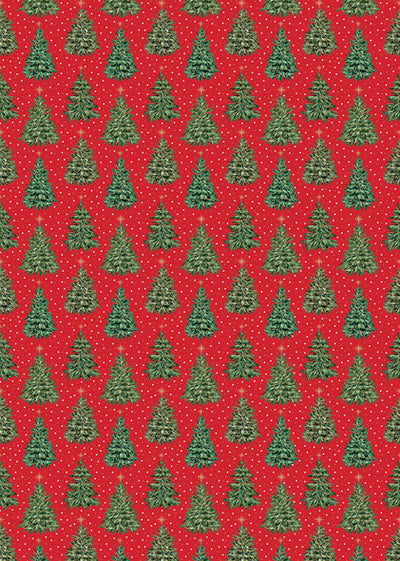 Christmas Trees Gift Wrap Roll