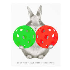 Deck The Halls With Pickle Balls Card