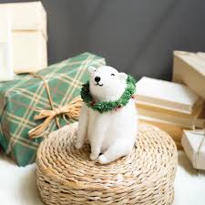 Light Up Felt Christmas Polar Bear