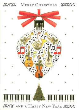 Merry Christmas & Happy New Year Music Card