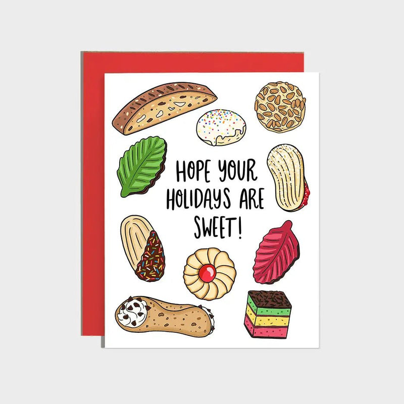 Italian Cookies & Desserts Holiday Card - Lemon And Lavender Toronto