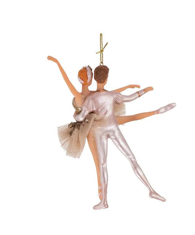 Ivory and Gold Ballet Couple Ornament - Lemon And Lavender Toronto