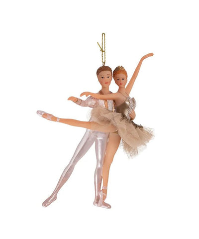 Ivory and Gold Ballet Couple Ornament - Lemon And Lavender Toronto