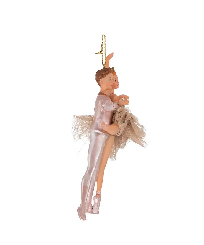 Ivory and Gold Ballet Couple Ornament - Lemon And Lavender Toronto