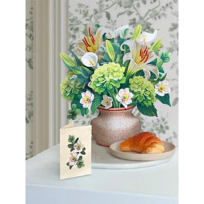 Ivory & Sage Pop - up Greeting Card - Lemon And Lavender Toronto