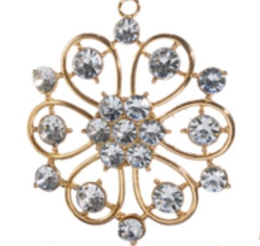 Jeweled Brooch Ornament - Lemon And Lavender Toronto