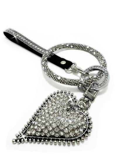 Jeweled Heart Keychain Jailer - Lemon And Lavender Toronto