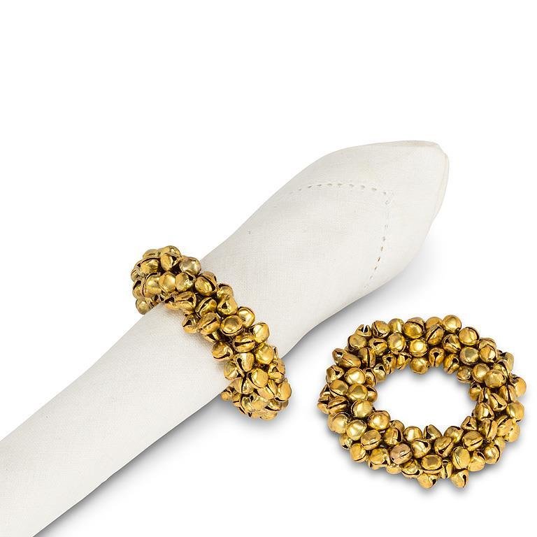 Jingle Bell Napkin Ring - GOLD - Lemon And Lavender Toronto