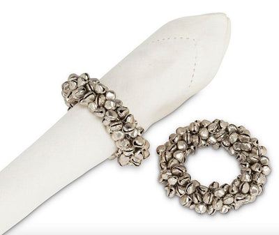 Jingle Bell Napkin Ring - SILVER - Lemon And Lavender Toronto