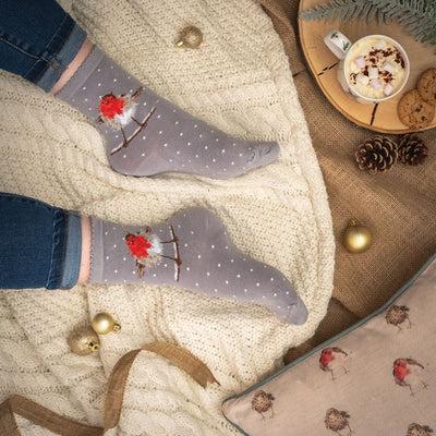 'JOLLY ROBIN' ROBIN SOCKS - Lemon And Lavender Toronto