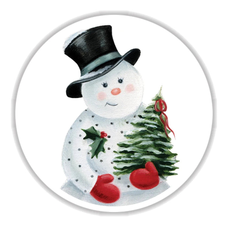 Jolly Snowmen Petite Christmas Card Box Set - Lemon And Lavender Toronto