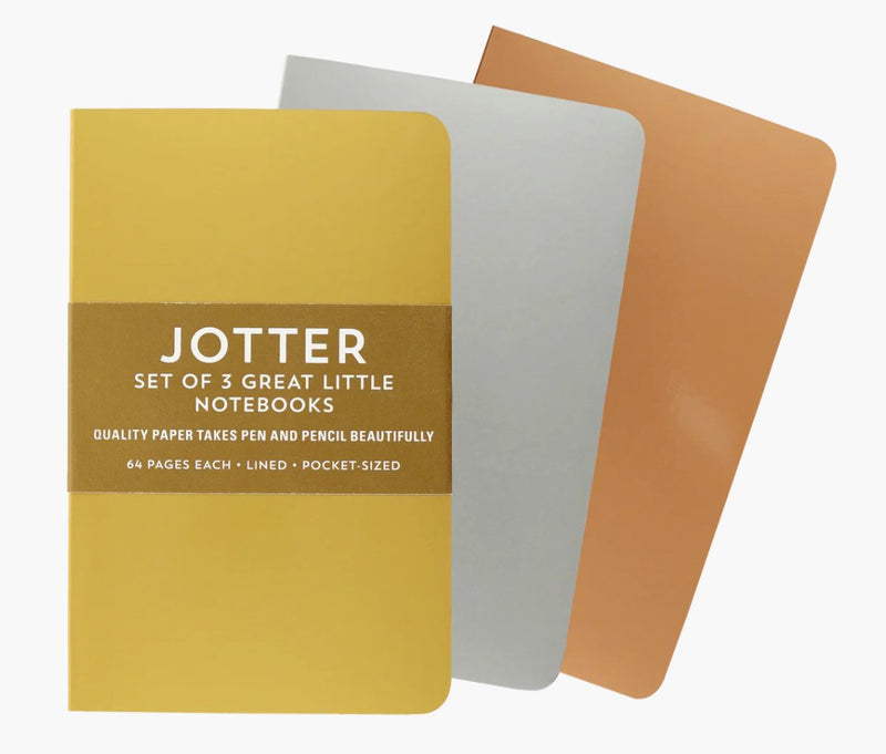 Jotter Mini Notebook Set: Foil Set of 3 - Lemon And Lavender Toronto