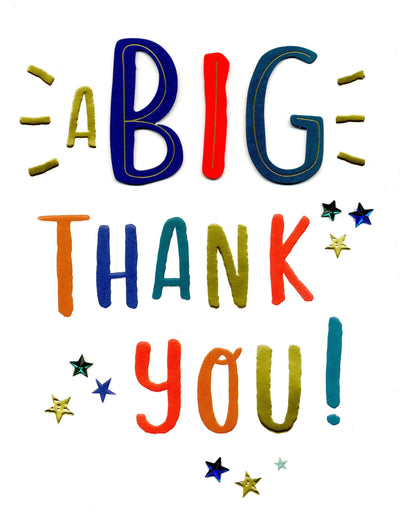 Jumbo A Big Thank You Card - Lemon And Lavender Toronto