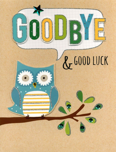 Jumbo Good Bye & Good Luck Card - Lemon And Lavender Toronto