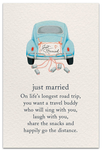 Just Married Card - Lemon And Lavender Toronto