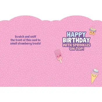 Kawaii Ice Cream Scratch & Sniff Card - Lemon And Lavender Toronto