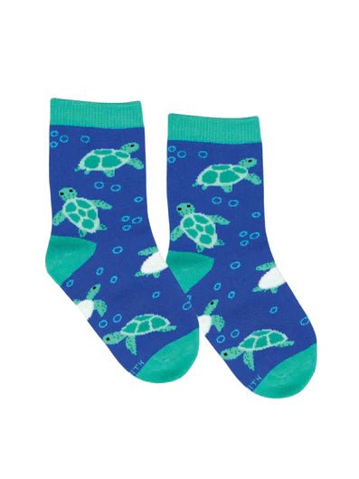 Kid's Bubbly Turtles Socks - Lemon And Lavender Toronto