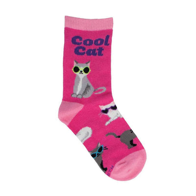 Kids' Cool Cat Socks - Lemon And Lavender Toronto