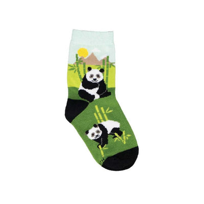 Kid's Happy Panda Socks - Lemon And Lavender Toronto