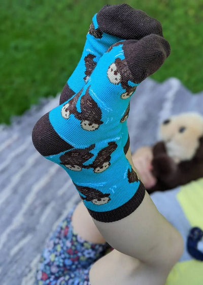 Kid's Significant Otter Socks - Lemon And Lavender Toronto