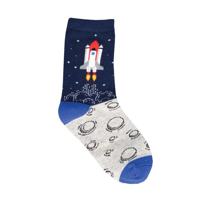 Kid's To The Moon And Back Socks - Lemon And Lavender Toronto