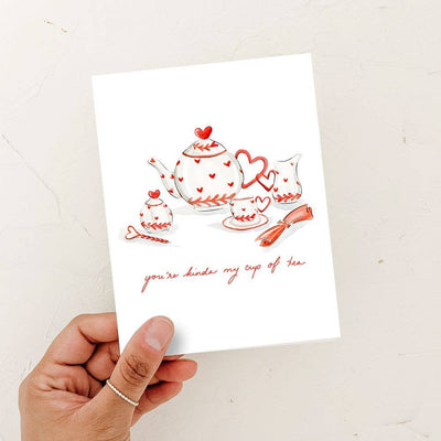 Kinda my Cup of Tea Greeting Card - Love Anniversary - Lemon And Lavender Toronto