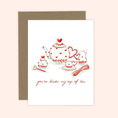 Kinda my Cup of Tea Greeting Card - Love Anniversary - Lemon And Lavender Toronto