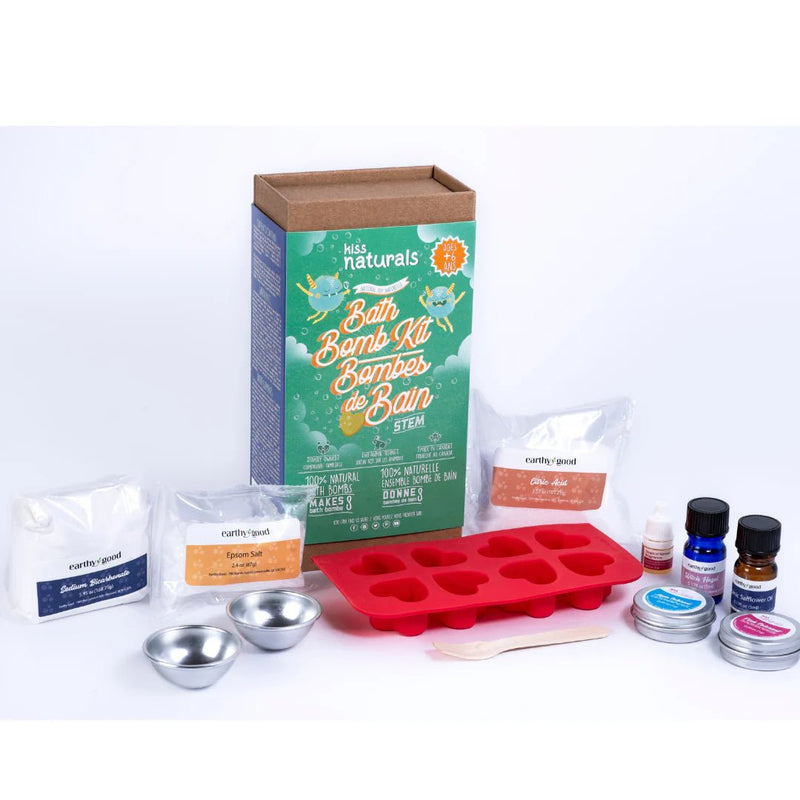 Kiss Naturals DIY Bath Bomb Kit for Kids - Made in Canada - Lemon And Lavender Toronto