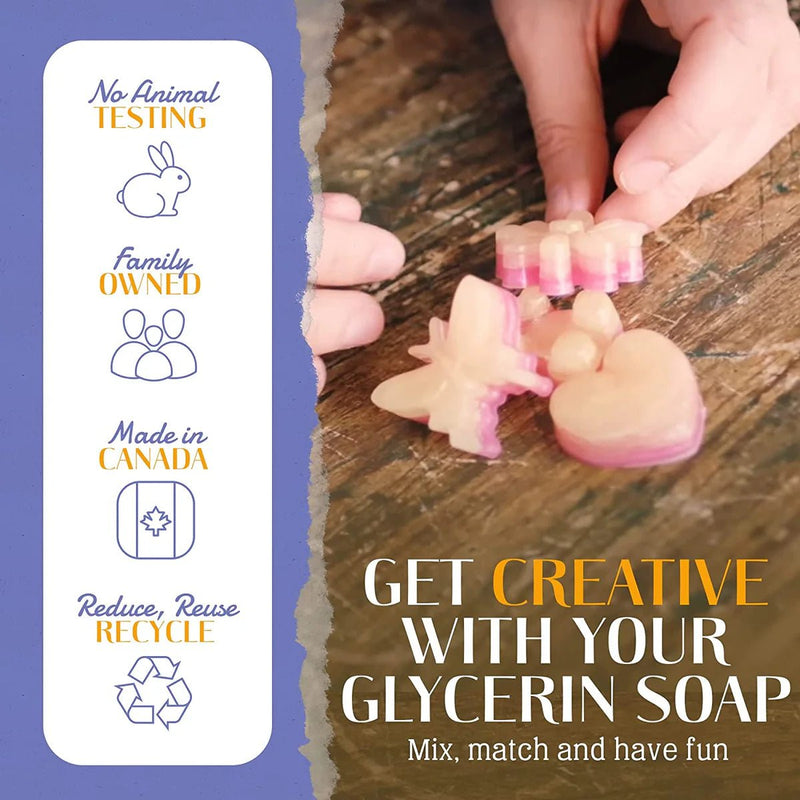 Kiss Naturals DIY Glycerin Soap Kit for Kids - Made in Canada - Lemon And Lavender Toronto