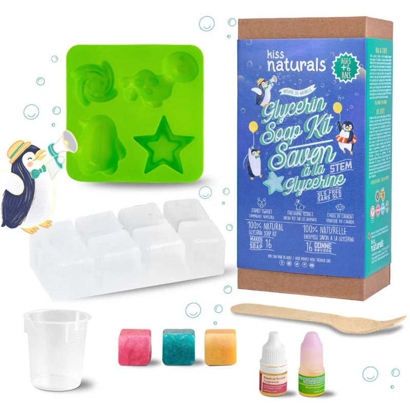 Kiss Naturals DIY Glycerin Soap Kit for Kids - Made in Canada - Lemon And Lavender Toronto