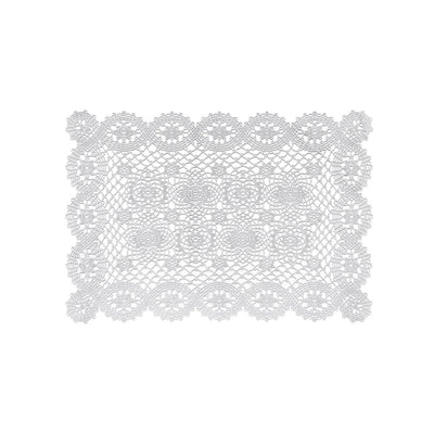 Lace Pressed Vinyl Placemat - Sold Individually - Lemon And Lavender Toronto