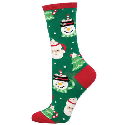 Ladies Cup of Holiday Cheer Socks - Lemon And Lavender Toronto