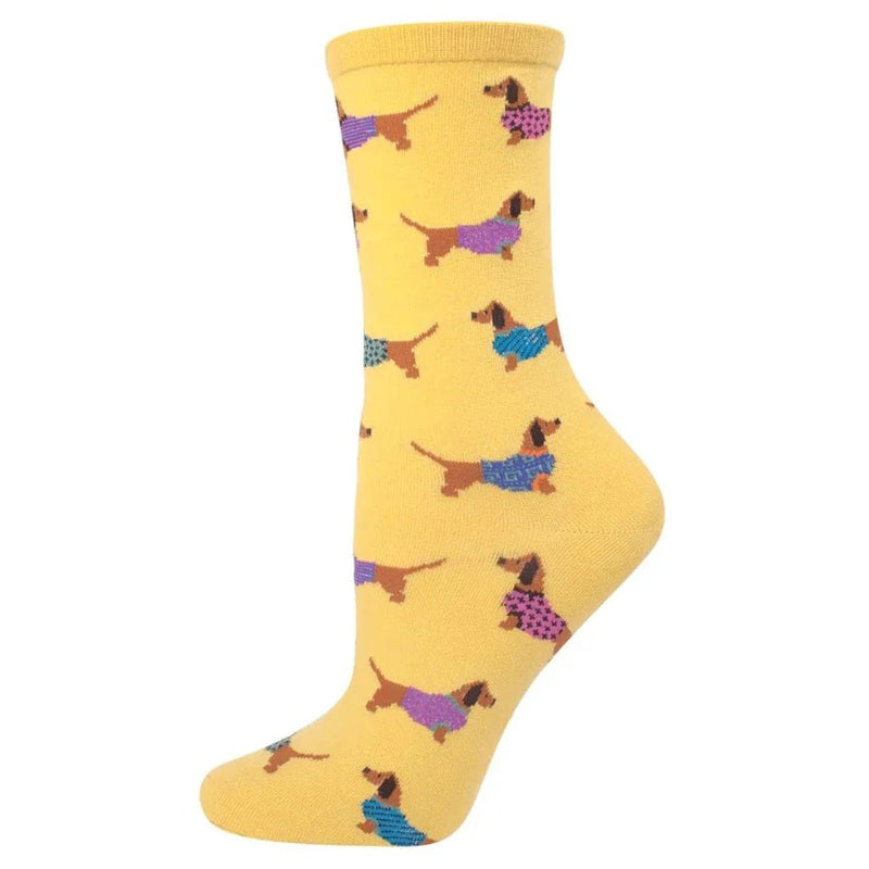 Ladies Haute Dog Socks - Lemon And Lavender Toronto