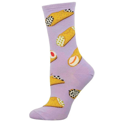 Ladies Holy Cannoli Socks - Lemon And Lavender Toronto