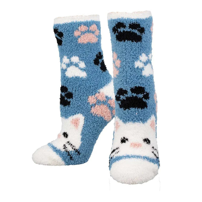 Ladies Warm & Cozy Sweet Kitty Socks - Lemon And Lavender Toronto