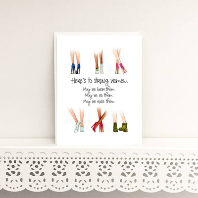 Ladies Who Empower - Women Power Greeting Card - Lemon And Lavender Toronto