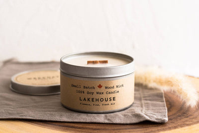 Lakehouse Cabin Candle Tin - Weekday Candles - Made in Canada - Lemon And Lavender Toronto