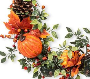 Large Fall Wreath with Pumpkins & Berries - Lemon And Lavender Toronto