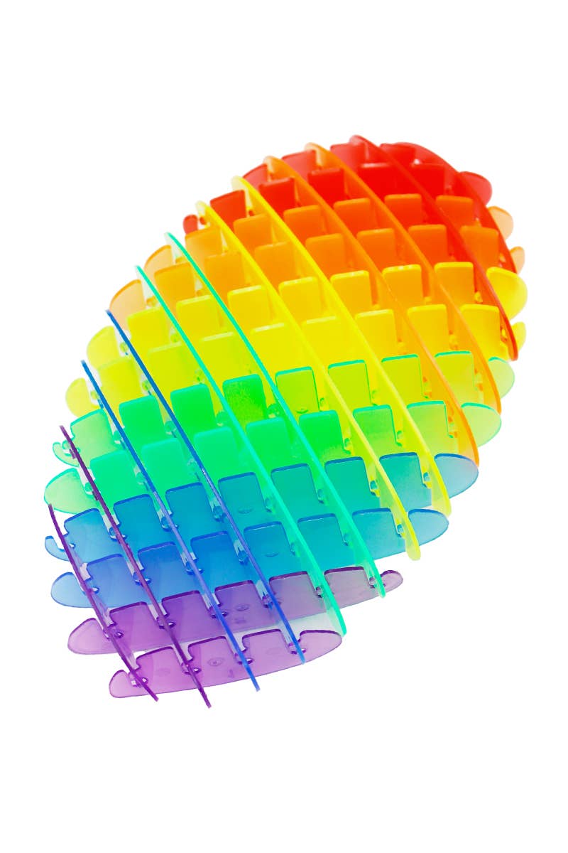 Large Rainbow Fidget Worm Sphere Morph Toy: Rainbow - Lemon And Lavender Toronto