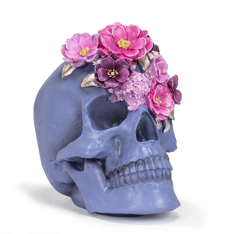 Large Skull with Flowers - Lemon And Lavender Toronto