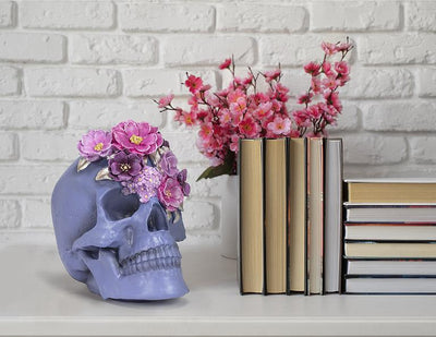 Large Skull with Flowers - Lemon And Lavender Toronto