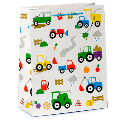 Large Tractors Gift Bag - Lemon And Lavender Toronto