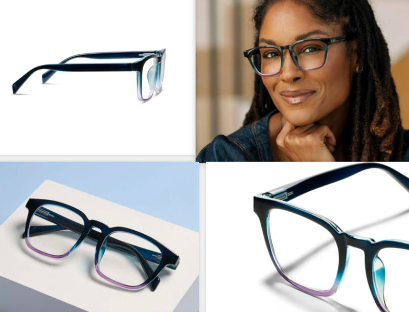 Latte Blue/Purple Reading Glasses - Peepers - Lemon And Lavender Toronto